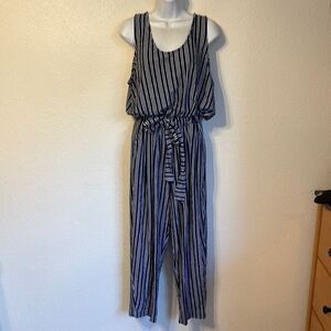 Vineyard Vines Striped Drawsting Jumpsuit XL